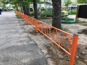 Забор на детскую площадку 54 метра фото под ключ с установкой