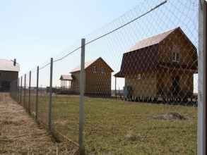 Забор из сетки рабицы в натяг с протяжкой арматуры 150 метров фото в Анапе