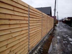 Деревянный забор елочка 150 метров фото в Анапе
