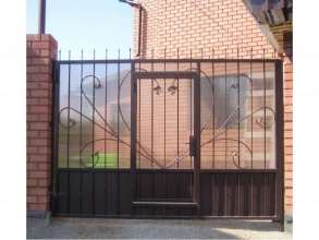 Кованые заборы с поликарбонатом 80 метров фото в Анапе