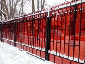 Сварные заборы с поликарбонатом 70 метров фото цена под ключ